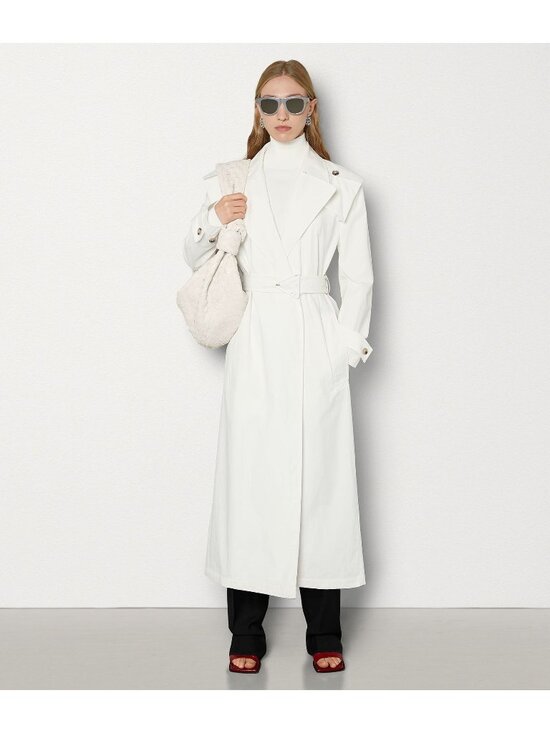 Bottega Veneta Jackets & Blazers - V-34. Bottega Veneta Trench Coat White